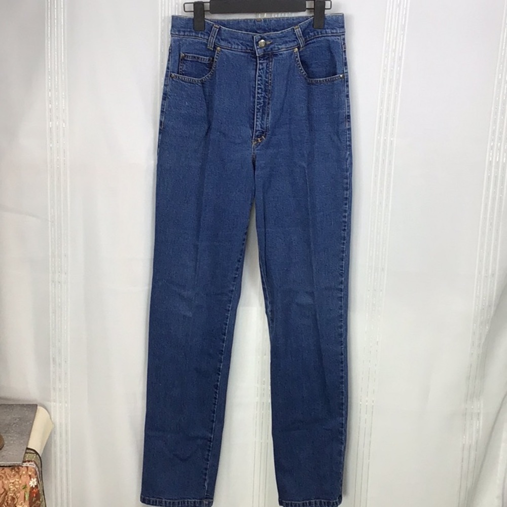 VTG Geiger Straight Leg High Rise Zip Front Jeans Sz.6/8